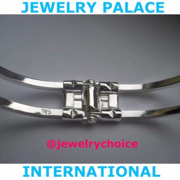 925 Stamped Silver Open & Close Rose Cuff Bangles. - Picture 3 of 6